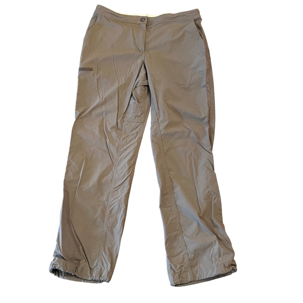 LL Bean Womens Vista Hiking Pants Sz 12 Nylon Spandex Stretch Outdoor